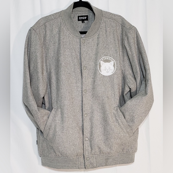 RipNDip, RARE color way and design, varsity jacket! LIKE NEW 💯 authentic. - Picture 3 of 16
